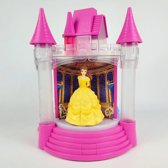 Disney Princess Light Sound Musical Carousel Palace Belle Cinderella Ariel Works - Picture 3 of 7